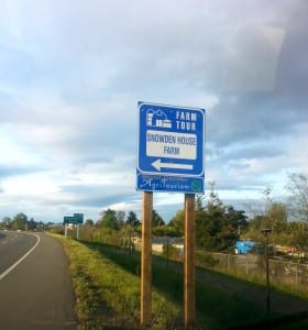Look for our signs as you're travelling along Highway 17.