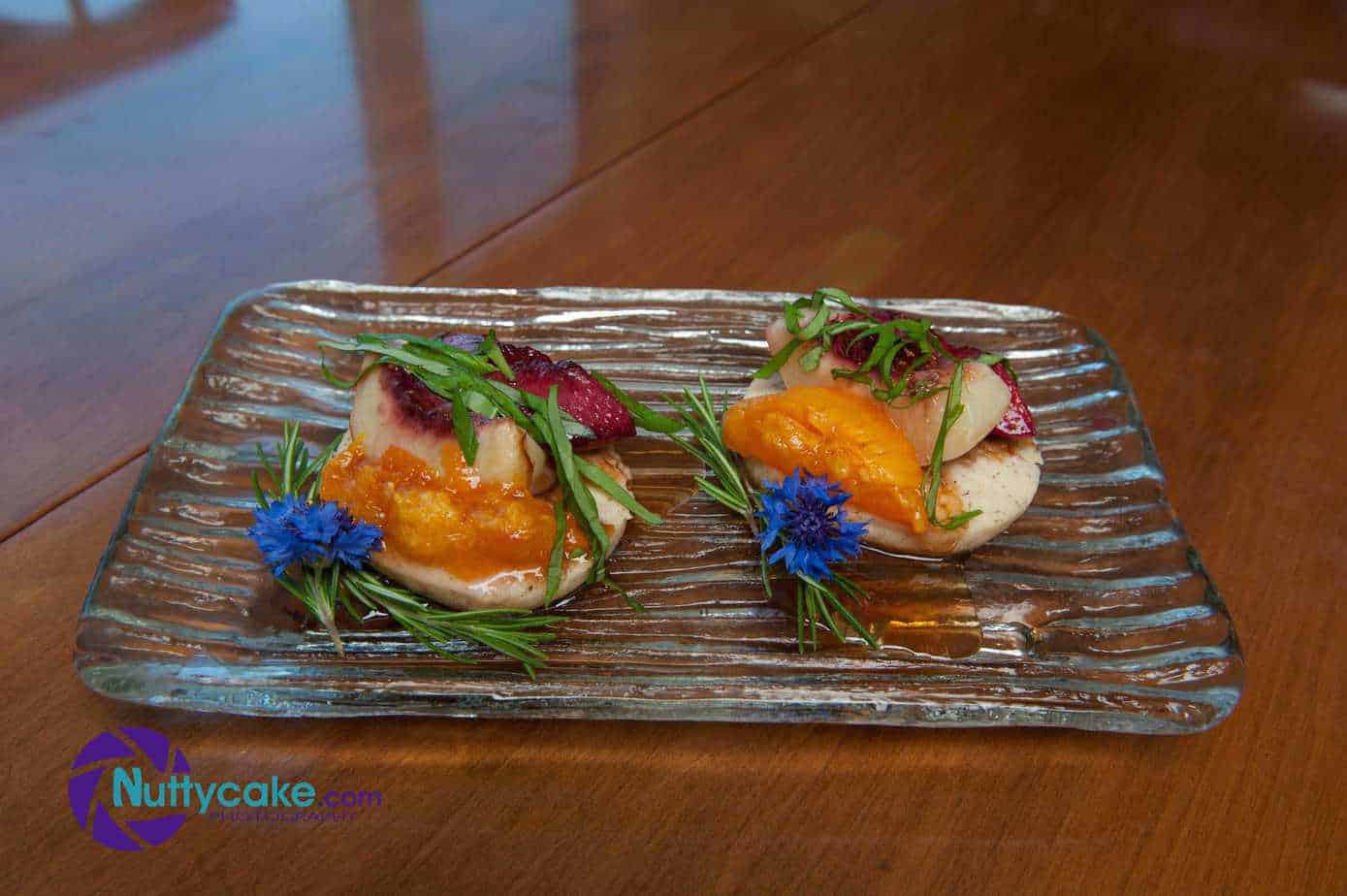 Almond Shortbread with Grilled Stone Fruit