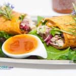 Apricot & Mango Chicken Wrap with Fresh Greens 1