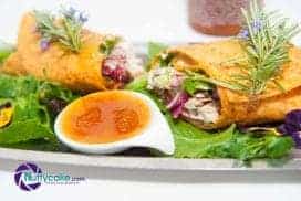 Apricot & Mango Chicken Wrap with Fresh Greens 1
