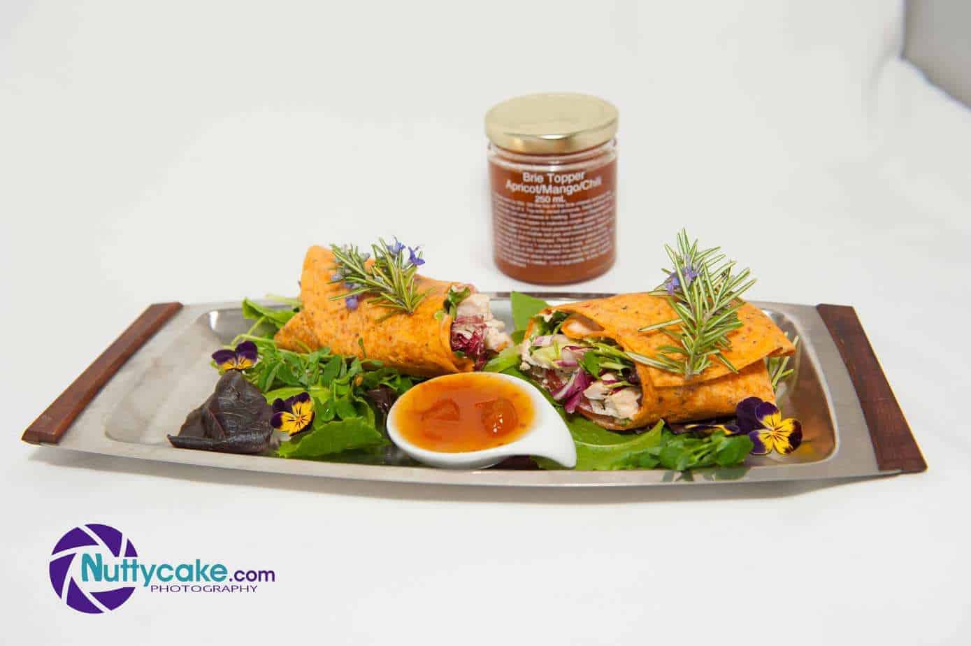 Apricot & Mango Chicken Wrap with Fresh Greens 2