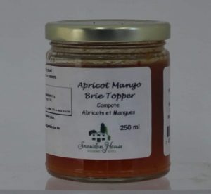 250 ml jar of Apricot Mango Brie Topper
