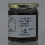 250 ml jar of Fir and Fire Brie Topper